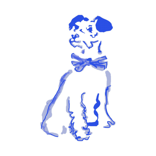 Puppy with Bow Tie by DonWillisJrArt