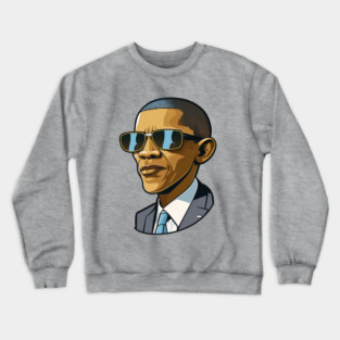 Barack Obama Coolest President Crewneck Sweatshirt