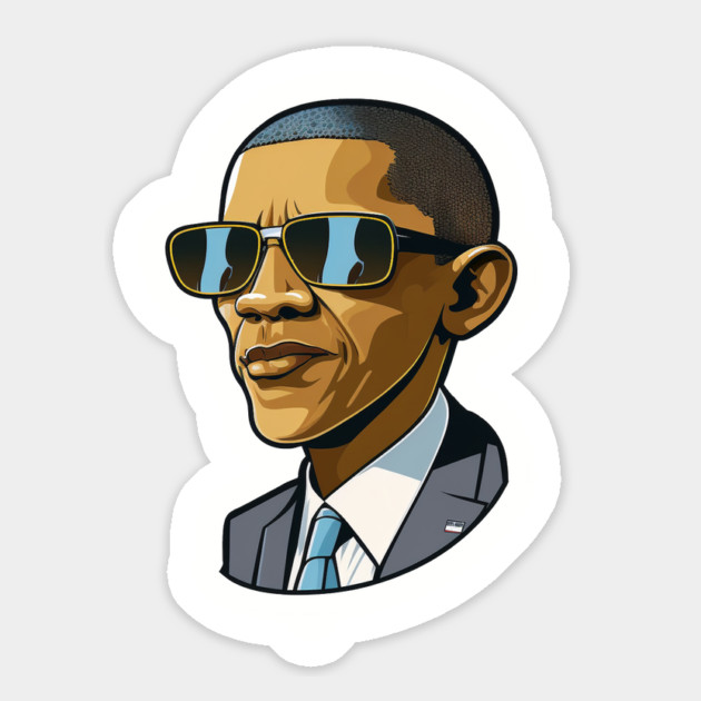 Barack Obama Coolest President Magnet by UrbanLifeApparel