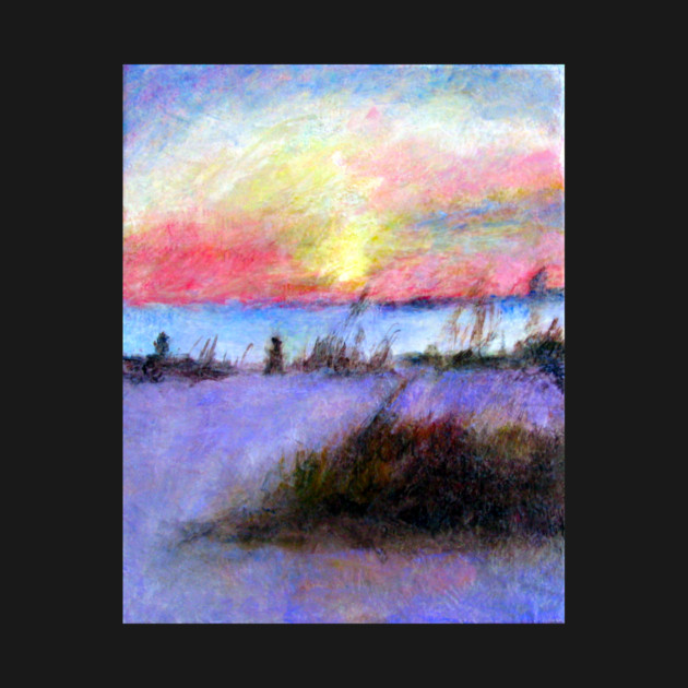 Summer Stroll – Coastal Sunrise Painting by DonWillisJrArt