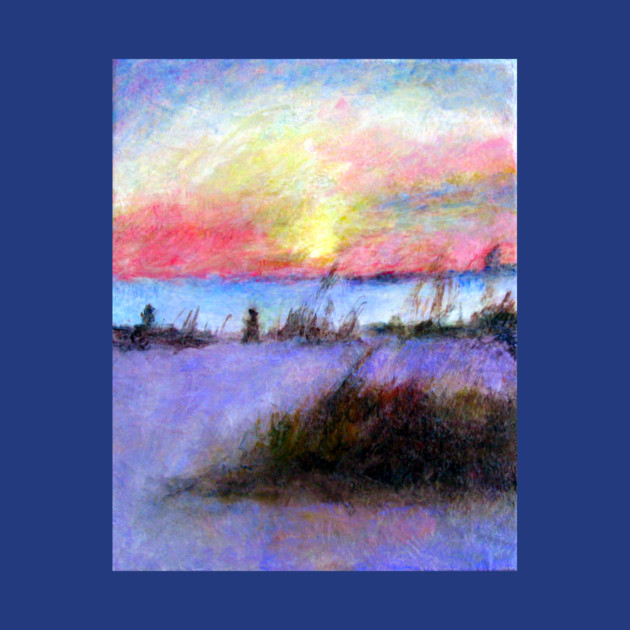 Summer Stroll – Coastal Sunrise Painting by DonWillisJrArt