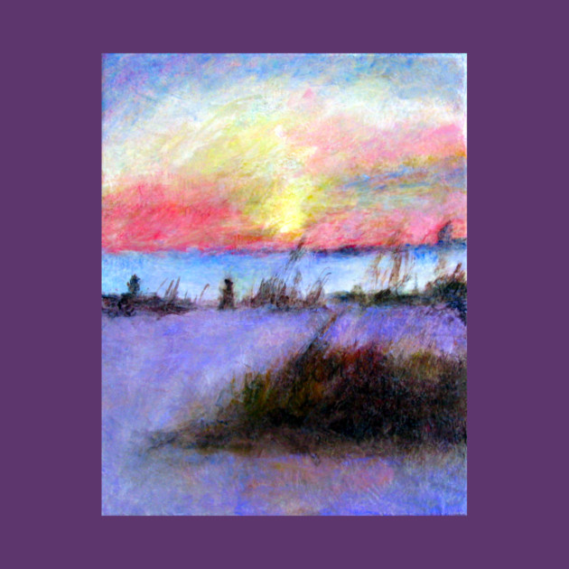 Summer Stroll – Coastal Sunrise Painting by DonWillisJrArt