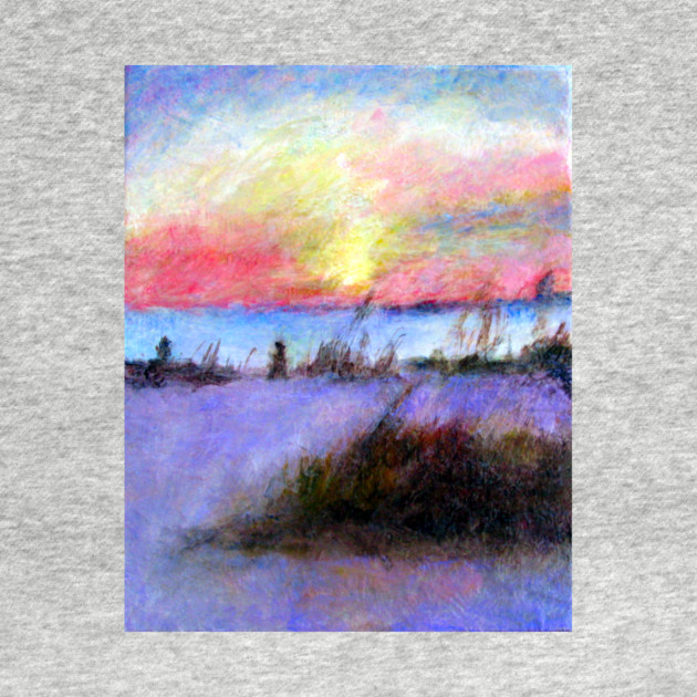 Summer Stroll – Coastal Sunrise Painting by DonWillisJrArt