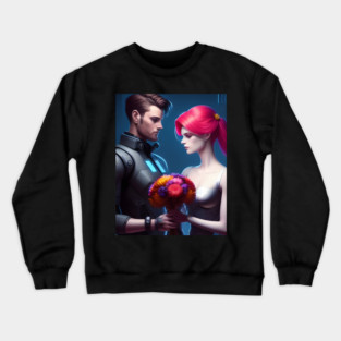 anime boyfriend girlfriend Crewneck Sweatshirt