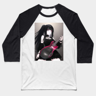 rock girl guitar lover Baseball T-Shirt