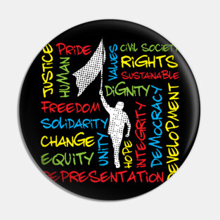 Civil Rights Activist Theme Pin