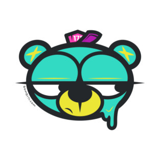 Zombie Bear Head Drip T-Shirt