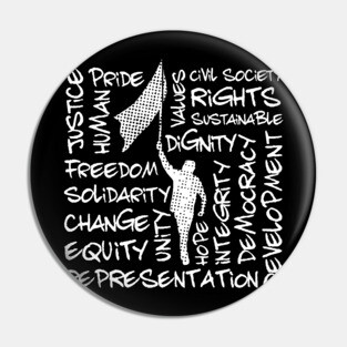 Civil Rights Activist Theme Pin