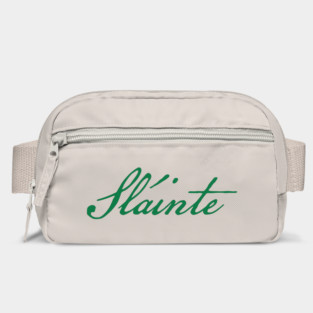 Slainte Green Script for St Patricks Day Bag