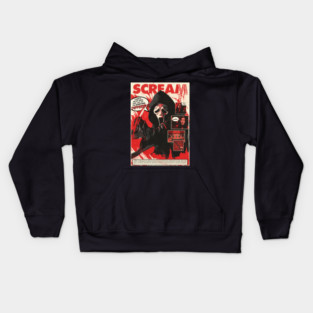 Horror Movie Comic Cover Kids Hoodie