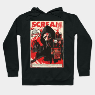 Horror Movie Comic Cover Hoodie