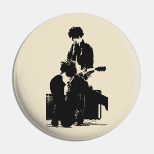 The Jesus And Mary Chain - Vintage Pencil Drawing Style Pin
