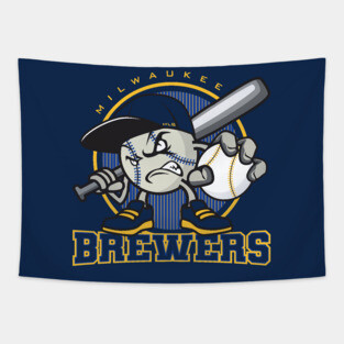Milwaukee Brewers Baseball Tapestry