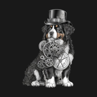 Steampunk Bernese Mountain Dog T-Shirt