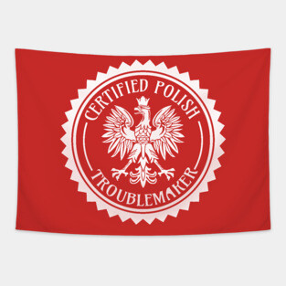 Certified Polish Troublemaker Tapestry