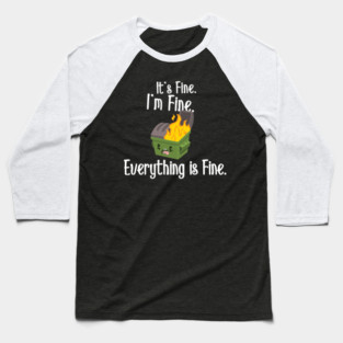 Dumpster Fire Baseball T-Shirt