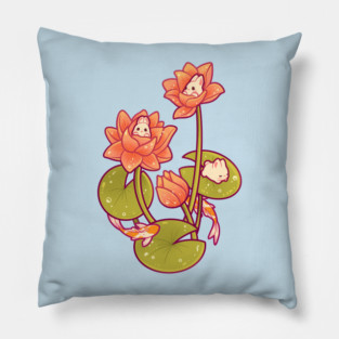 Lotus Bunnies Pillow