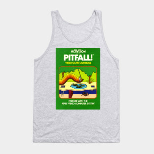 Classic 8-Bit Video Game Box Art - Pitfall! Tank Top