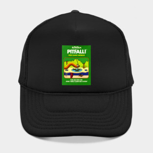 Classic 8-Bit Video Game Box Art - Pitfall! Hat
