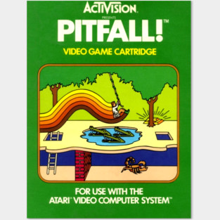 Classic 8-Bit Video Game Box Art - Pitfall! Posters and Art