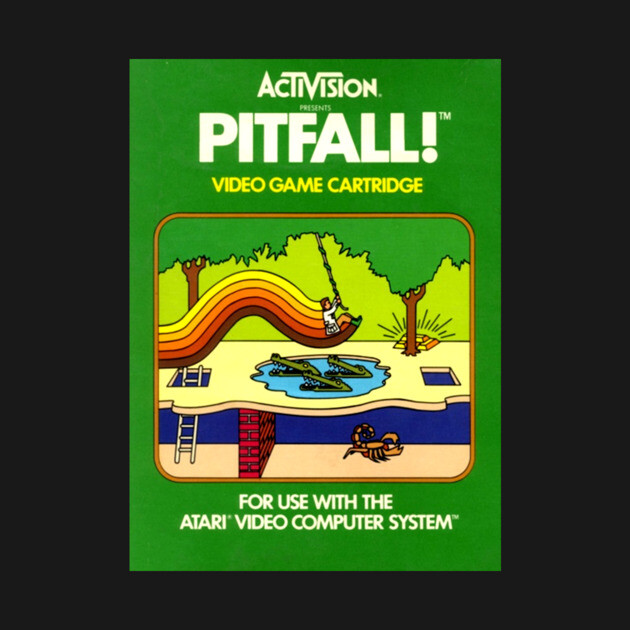 Classic 8-Bit Video Game Box Art - Pitfall! by Starbase79