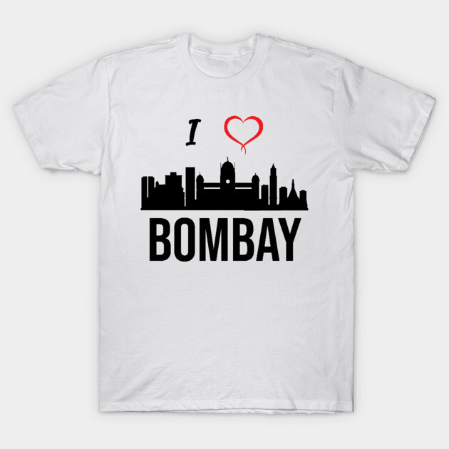 I love Mumbai or Bombay India Mumbai T-Shirt TeePublic