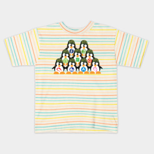 Linux Tux Penguin Army distro Logo T-shirt Kids T-Shirt