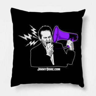 Jimmy Dore Bullhorn Logo Pillow