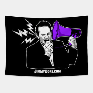 Jimmy Dore Bullhorn Logo Tapestry