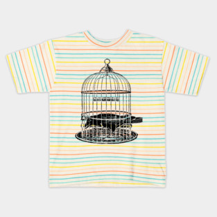 Caged Raven Kids T-Shirt