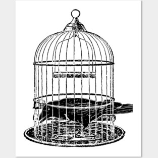 Caged Raven Posters and Art