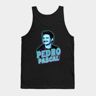 pedro pascal - neon wave Tank Top