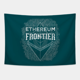 Ethereum Frontier grunge Tapestry