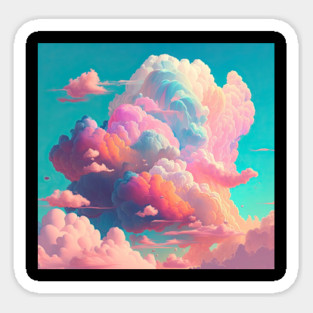 Pastel Clouds Magnet