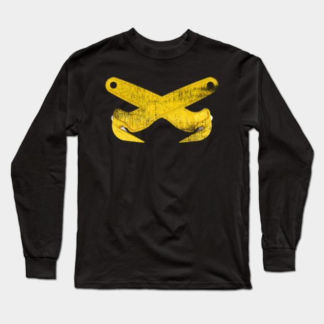 Crossed Safety Knives Long Sleeve T-Shirt by belownormal