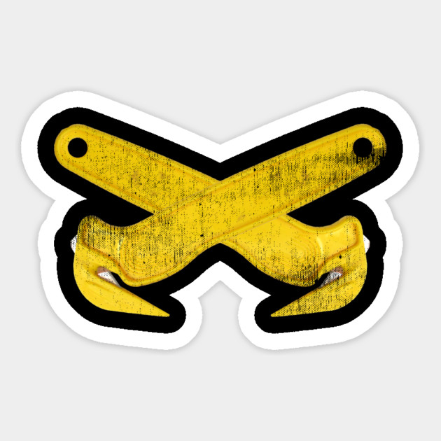 Crossed Safety Knives Magnet by belownormal