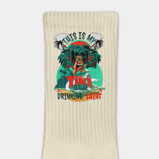 This is my tiki bar drinking shirt distressed for the tiki culture by Joaddo