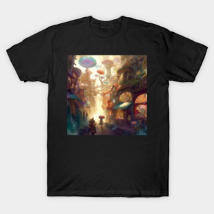 Steampunk London in the World of Fairy T-Shirt