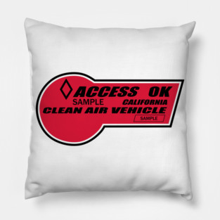 California HOV Red Pillow