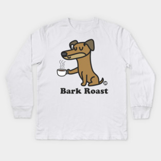 bark roast dog Kids Long Sleeve T-Shirt