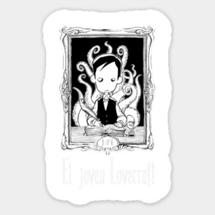 El joven Lovecraft Sticker