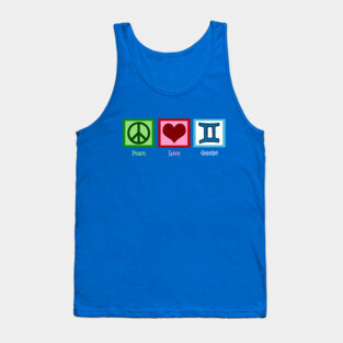 Peace Love Gemini Tank Top