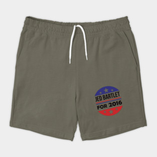 Re-Elect Jed Bartlet 2016 (Blue & Red Circle) Shorts