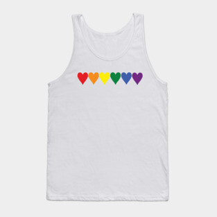 Six Pride Hearts Tank Top