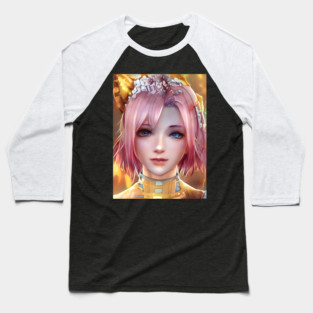 manga girl anime style Baseball T-Shirt