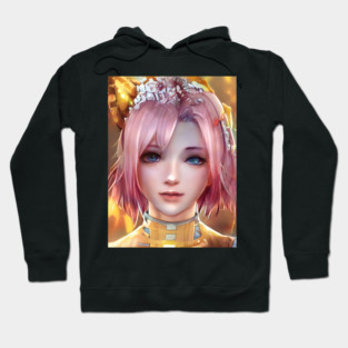 manga girl anime style Hoodie