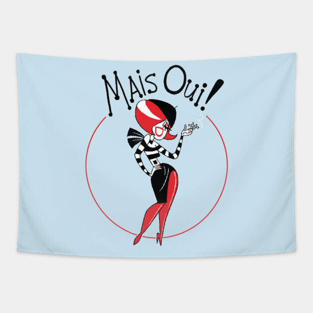 Mais Oui! Tapestry by JoTheZette