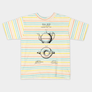 TEA POT patent Kids T-Shirt