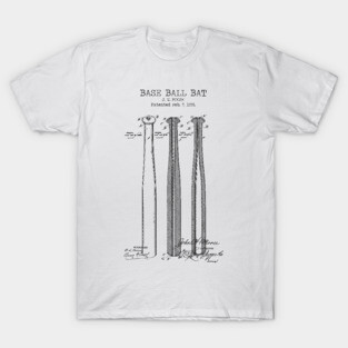 BASEBALL BAT patent T-Shirt