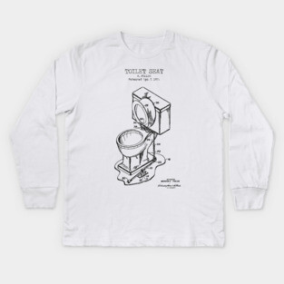 TOILET SEAT Kids Long Sleeve T-Shirt